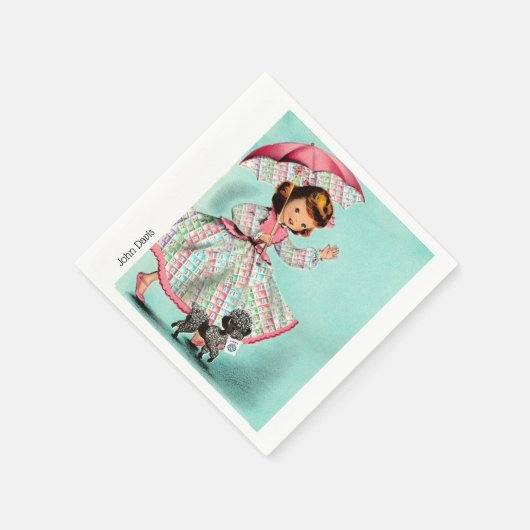 Mah Jong Joker Poodle Napkins Servet (Hoek)