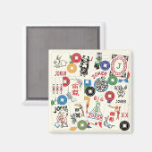 Mah Jong Jokers en munten magneet (Voorkant / Achterkant)