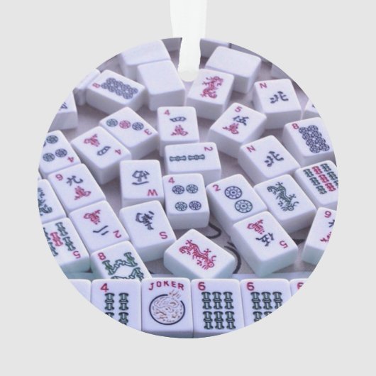 Mah Jong Kerstornament Ornament (achterkant)