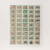 Mah-Jong legde puzzel voor puzzels (Verticaal)