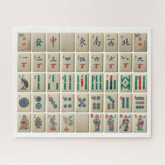 Mah-Jong legde puzzel voor puzzels (Horizontaal)