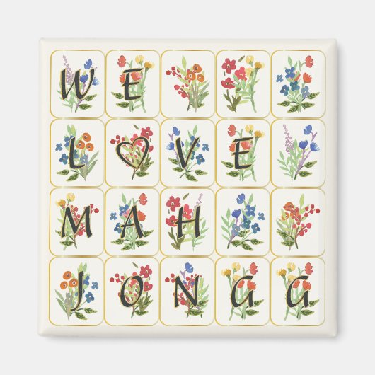 Mah Jong Love Magnet (Voorkant)