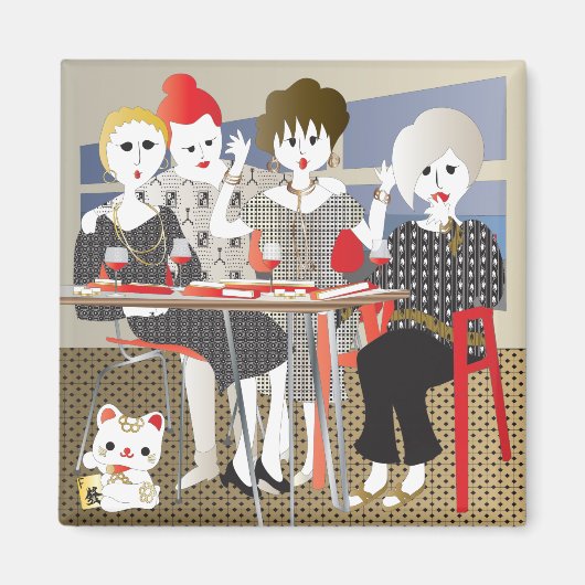 Mah Jong MAHJ! Magneet (Voorkant)