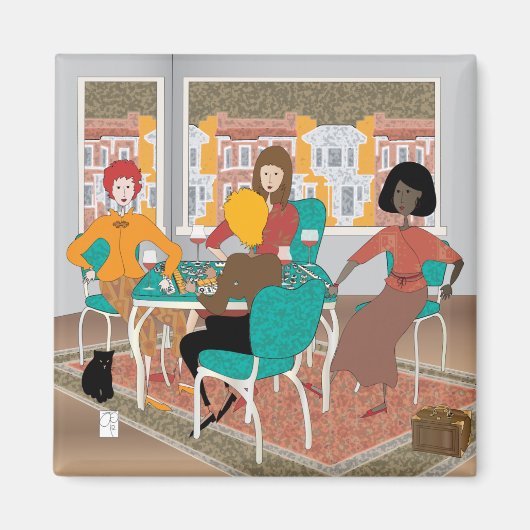 Mah Jong Mahj Nachtmagneet Magneet (Voorkant)