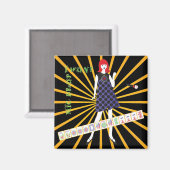Mah Jong Mic Drop Magnet (Voorkant / Achterkant)