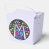 Mah Jong Mozaïek Favor Boxes Bedankdoosjes (Achterkant)