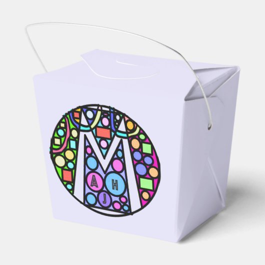 Mah Jong Mozaïek Favor Boxes Bedankdoosjes (Achterkant)