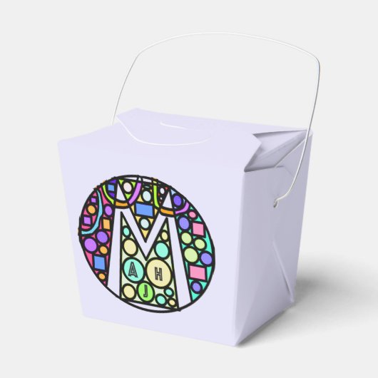 Mah Jong Mozaïek Favor Boxes Bedankdoosjes (Voorkant Zijde)