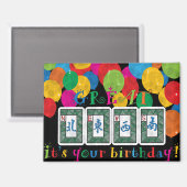 Mah Jong NIEUWS Verjaardagsmagnet Magneet (Voorkant / Achterkant)