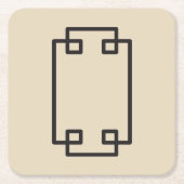 Mah Jong Onderzetter (Voorkant)