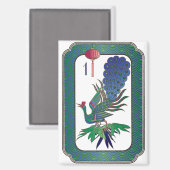 Mah Jong One Bam Magnet (Voorkant / Achterkant)