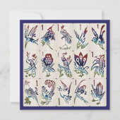 Mah Jong One Bams Flat Card Kaart (Voorkant)