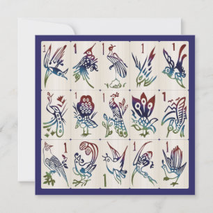 Mah Jong One Bams Flat Card Kaart