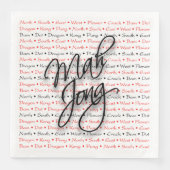 Mah Jong Paper Napkins Servetten (Voorkant)