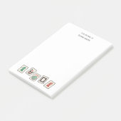 Mah Jong Post-IT merkt op Post-it® Notes (Schuin)