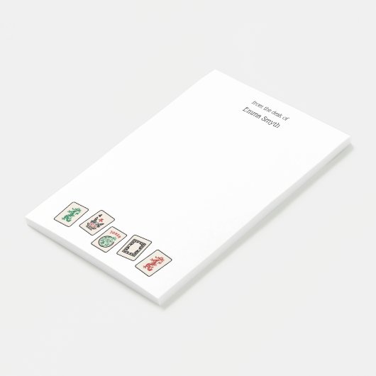 Mah Jong Post-IT merkt op Post-it® Notes (Schuin)
