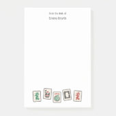 Mah Jong Post-IT merkt op Post-it® Notes (Voorkant)
