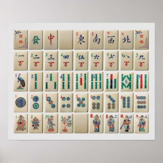 Mah-Jong poster (Voorkant)