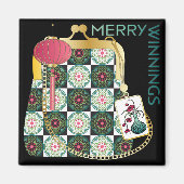 Mah Jong Purse Vakantie Magneet (Voorkant)