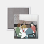 Mah Jong Retro Magnet (Voorkant / Achterkant)