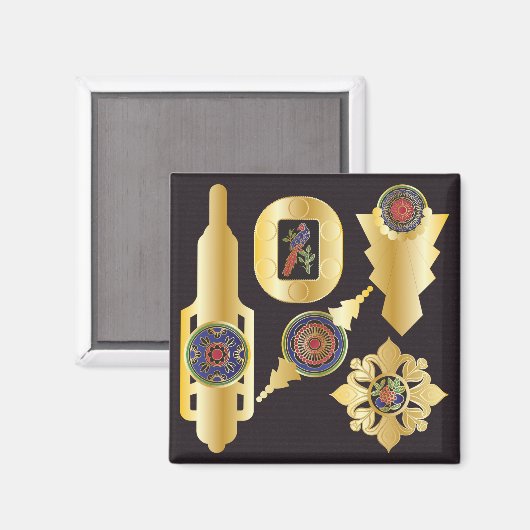 Mah Jong Sieraden Magneet (Voorkant / Achterkant)