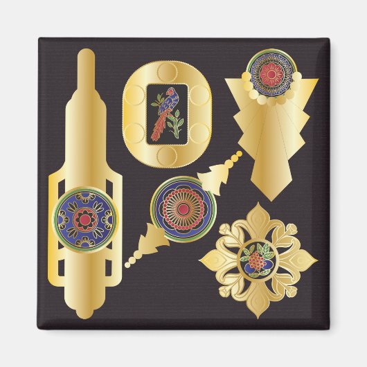 Mah Jong Sieraden Magneet (Voorkant)