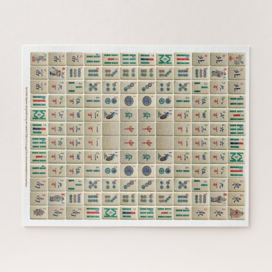 Mah-Jong Symbolic Square puzzle Legpuzzel (Horizontaal)