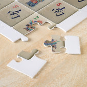 Mah-Jong Symbolic Square puzzle Legpuzzel (Zijkant)