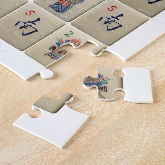 Mah-Jong Symbolic Square puzzle Legpuzzel (Zijkant)