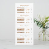 Mah-Jong tally points card - 1 Kaart (Staand voorkant)