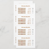 Mah-Jong tally points card - 1 Kaart (Voorkant / Achterkant)