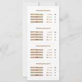 Mah-Jong tally points card - 1 Kaart (Voorkant)