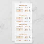 Mah-Jong tally points card - 2 Kaart (Voorkant)