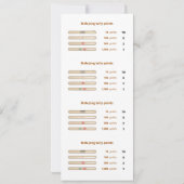 Mah-Jong tally points card - 3 Kaart (Achterkant)