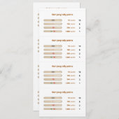 Mah-Jong tally points card - 3 Kaart (Voorkant / Achterkant)