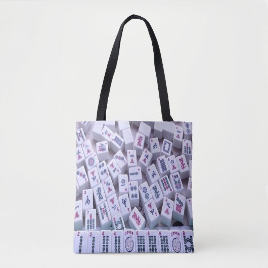 Mah Jong Tiles Bag Tote Bag (Voorkant)