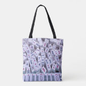 Mah Jong Tiles Bag Tote Bag (Achterkant)