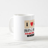 Mah Jong & WInning Koffiemok (Voorkant links)