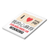 Mah Jong & WInning Notitieblok (Linkerzijde)