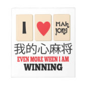 Mah Jong & WInning Notitieblok (Voorkant)