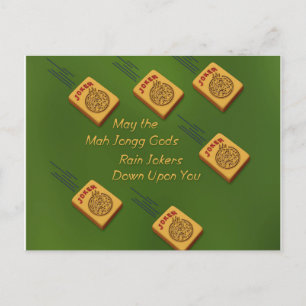 Mah Jong Wish Briefkaart