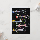 Mah Jongg 100 jaar flat Wenskaart Kaart (Voorkant / Achterkant in situ)