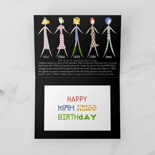 Mah Jongg 100 jaar Kaart (Binnen)