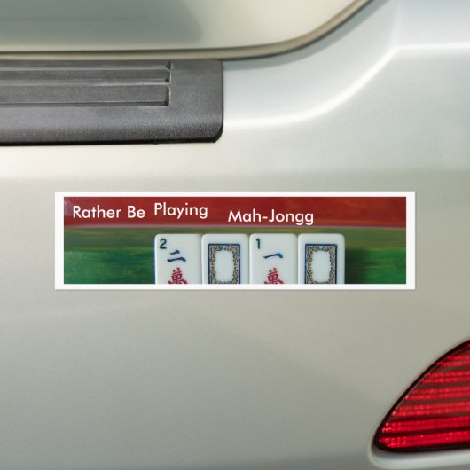 Mah-Jongg 2010 Bumpersticker (Op auto)