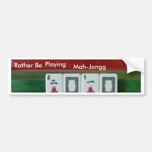 Mah-Jongg 2010 Bumpersticker (Voorkant)