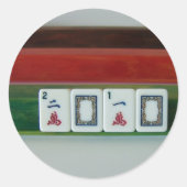 Mah-Jongg 2010 Ronde Sticker (Voorkant)