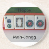 Mah-Jongg 2011 Zandsteen Onderzetter (Voorkant)