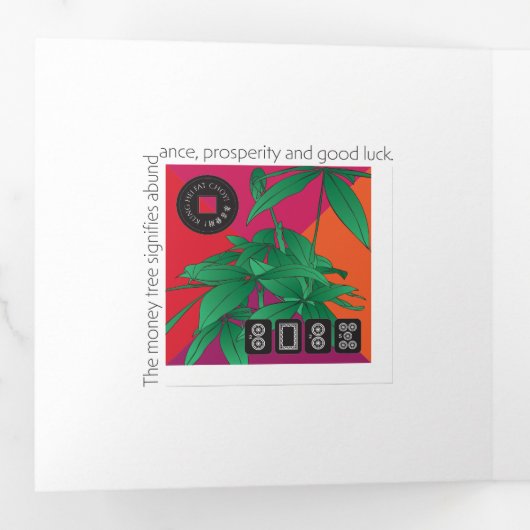 Mah Jongg 2025 Trifold Kaart (Binnenzijde eerst)