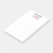 Mah jongg 3 Tegels met Naam DIY Kleuren Post-it® Notes (Schuin)