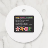 Mah Jongg 4 Bloemen Labels (Achterkant)